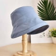 thumbnail image 1 of CoCopeanut Solid Color Women Bucket Hat Summer Foldable Sunscreen Panama Fisherman Hat Female Outdoor Sun Prevent Hat Present, 1 of 6