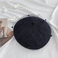 thumbnail image 1 of CoCopeanut Summer Hats Women Beret Vintage Mesh Yarn Berets Fashion Female Breathable Beret Hat Solid Color Cap Party Hat, 1 of 6