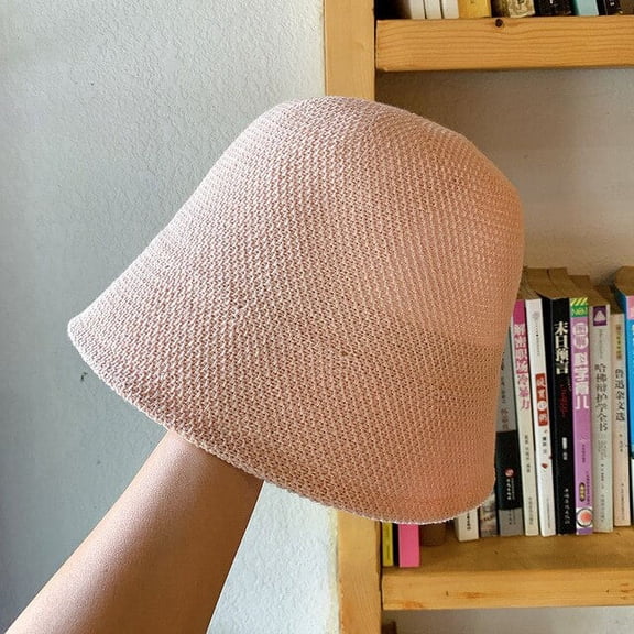 CoCopeanut Summer Women Bucket Hat Chiffon Thin Style Sun Beach Cap Outdoor Girls Panama Fisherman Hat Ladies Autumn Thin Style Cap