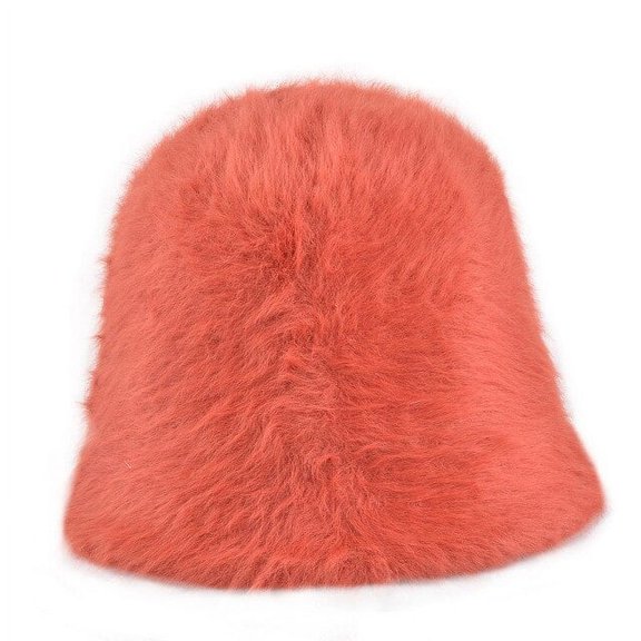 CoCopeanut Topi 2022 Topi Beanie Wanita Modis Musim Dingin Topi Bulu Kelinci Topi Ember Topi Nelayan Retro Rajutan Wol Baskom Hadiah Topi Ember