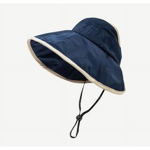 CoCopeanut Topi Bucket Musim Panas Topi Pelindung Panama Wanita Topi Matahari Pantai Cocok Warna Topi Berburu Nelayan Luar Ruangan Topi Tabir Surya Dapat Disesuaikan