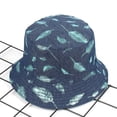 thumbnail image 1 of CoCopeanut Topi Ember Bulu Emas Cetak Topi Matahari Wanita Katun Hip Hop Topi Nelayan Pria Olahraga Luar Ruangan Memancing Kasual Panama Bob Dropship, 1 of 6