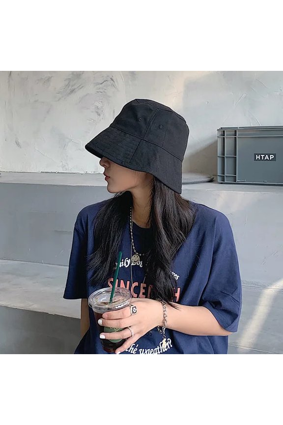 Topi Ember Lipat Musim Panas Musim Gugur Topi Pelindung Matahari Luar Ruangan Wanita Uniseks Topi Berburu Memancing Katun Baskom Pria Topi Pelindung Matahari Chapeau