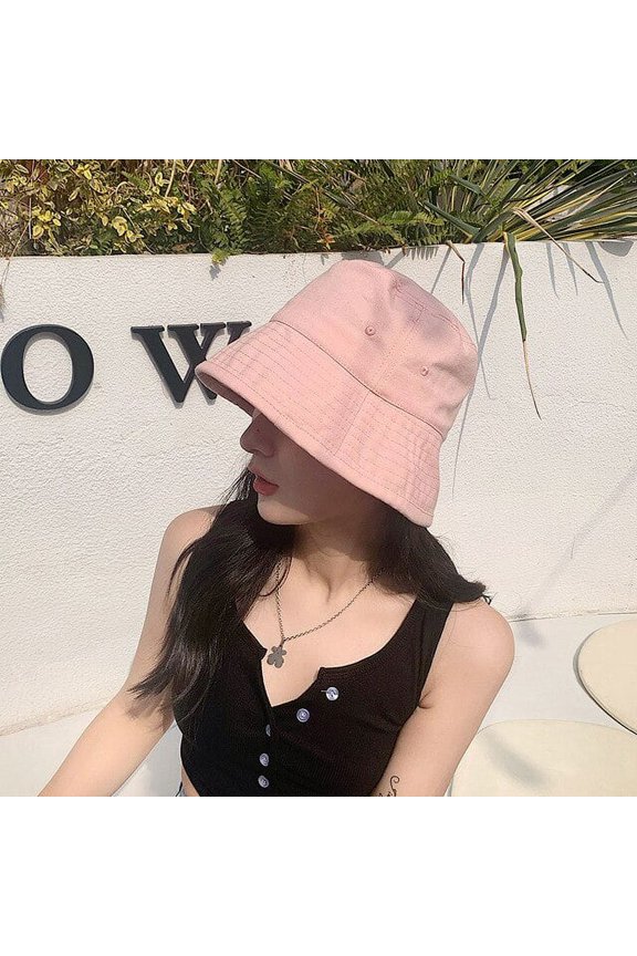 Topi Ember Lipat Musim Panas Musim Gugur Topi Pelindung Matahari Luar Ruangan Wanita Uniseks Topi Berburu Memancing Katun Baskom Pria Topi Pelindung Matahari Chapeau