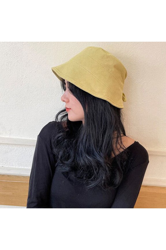 Topi Katun Baru Pita Pantai untuk Wanita Topi Wanita Topi Bucket Wanita Topi Musim Panas Wanita Anti-UV Panama Topi Matahari Musim Panas Topi Wanita Luar Ruangan