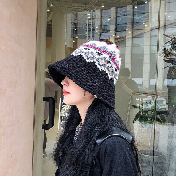 CoCopeanut Wanita Merajut Keranjang Harajuku Ember Topi Luar Ruangan Memancing Panama Hip Hop Cap Pria Musim Panas untuk Topi Wanita musim Semi