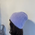 thumbnail image 1 of CoCopeanut Winter Rabbit Hair Winter Skullies Hat Fashion Warm Beanies Hats Casual Women Solid Adult Rabbit Caps Cover Head Casual Ski Cap, 1 of 6