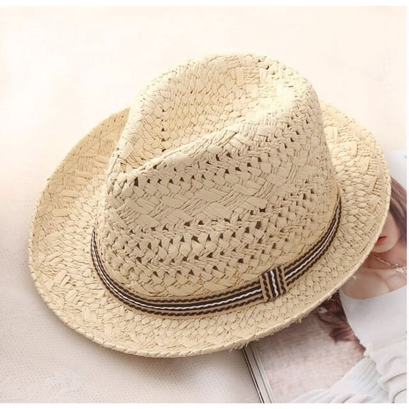 CoCopeanut Women's Hat Hats for Women Summer Straw Sun Hats Men's Caps Sun Protection Beach Summer Women Men Panama Straw Hat Gorras Hombre