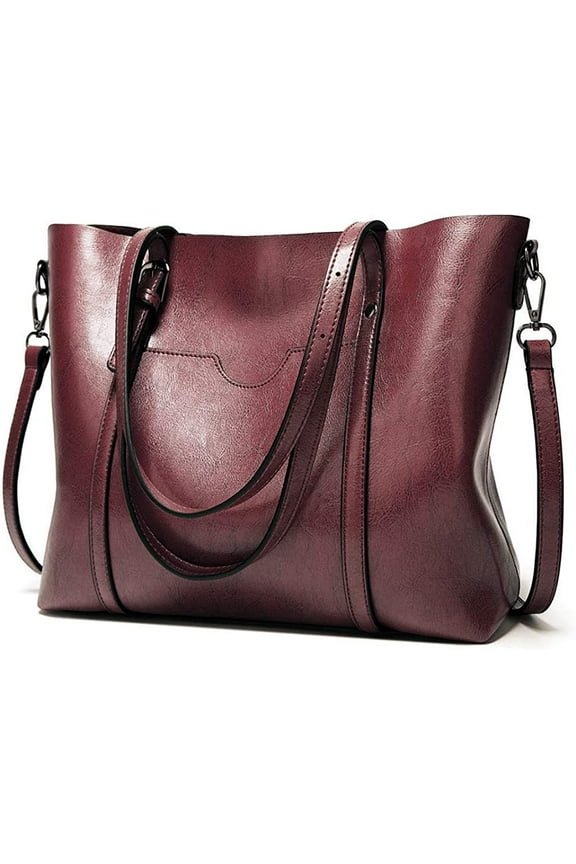 Womens Leather Purses and Handbags Top Handle Satchel Bags Tote Bags Tote Purses for Women