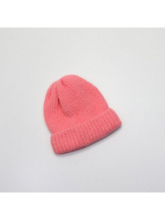 Autumn And Winter Korean Childrens Pure Color Knitted Cap, Men And Women With Warm Wool Cap, Parent-Child Cap