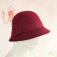 thumbnail image 1 of CoCopeaunt Autumn And Winter New Wool Basin Hat, Bowler Hat, Women’S British Cross Felt Hat Fisherman Hat, 1 of 6