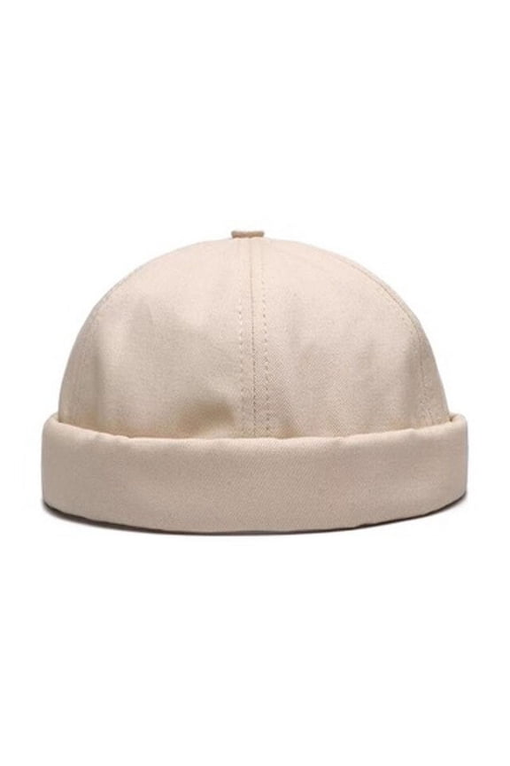 Autumn And Winter Sailor Sun Visor Cap, Landlord Cap Retro Melon Skin Cap Cotton Black Color