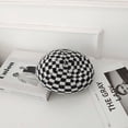 thumbnail image 1 of CoCopeaunt BLACK-AND-WHITE CHECKERBOARD, Sweet, Versatile Knit Painter Cap, Vintage British Fall/winter Snug Beret, 1 of 6