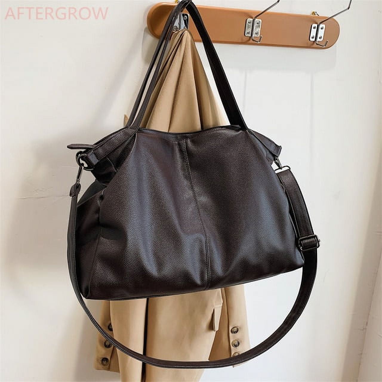 CoCopeaunt Big Black Tote Bags for Women Large Hobo Shopper Bag