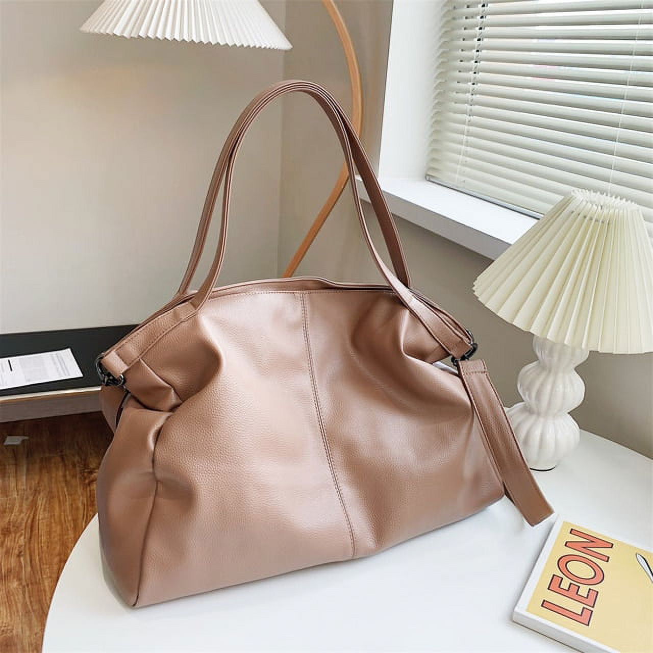 UTO Women Handbags Hobo Shoulder Bags Tote PU Leather Handbags Fashion Large Capacity Bags A
