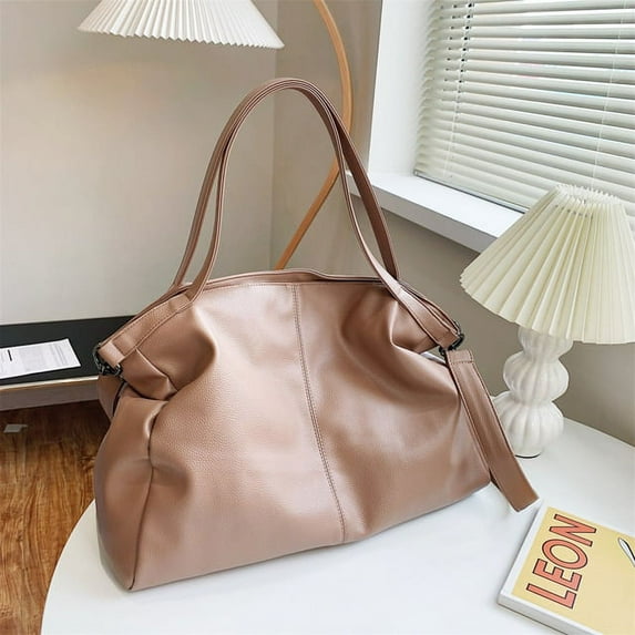 CoCopeaunt Big Black Tote Bags for Women Large Hobo Shopper Bag Roomy Handbag Soft Leather Crossbody Bag Ladies Travel Shoulder Bag