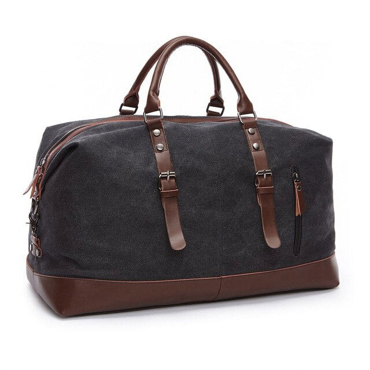 CoCopeaunt Canvas Leather Men Travel Bag Carry on Luggage Crossbody bag Men Duffel Bags Totes Large Weekend Bag Overnight Male Handbag sac Walmart