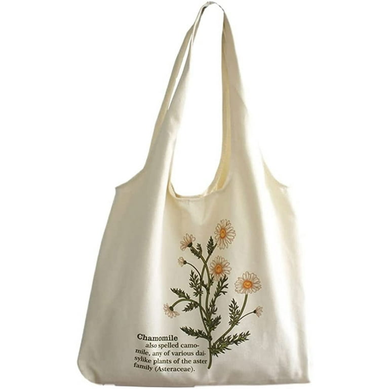 Canvas Shopping Bags, Tote Bags Aesthetic, Canvas Shoulder Bag