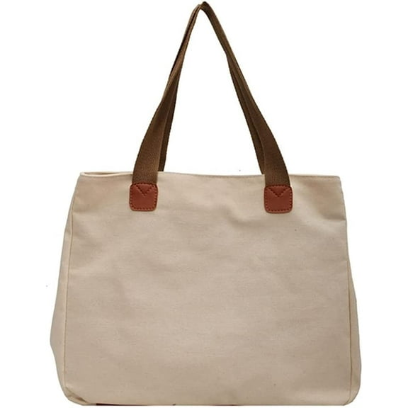 CoCopeaunt Chic Faux Leather Tote Hobo Handbag for Women Girls Casual Canvas Shoulder Bag