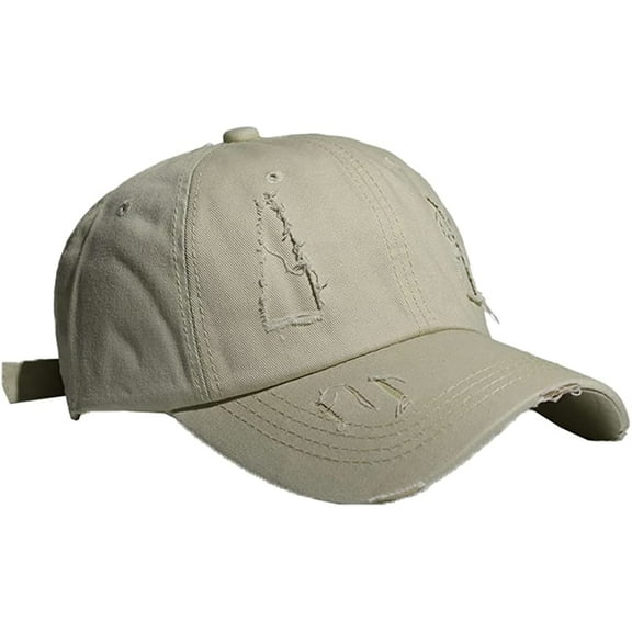 CoCopeaunt Classic Cotton Baseball Cap for Women Men Solid Denim Soft Hats Adjustable Casual Outdoor