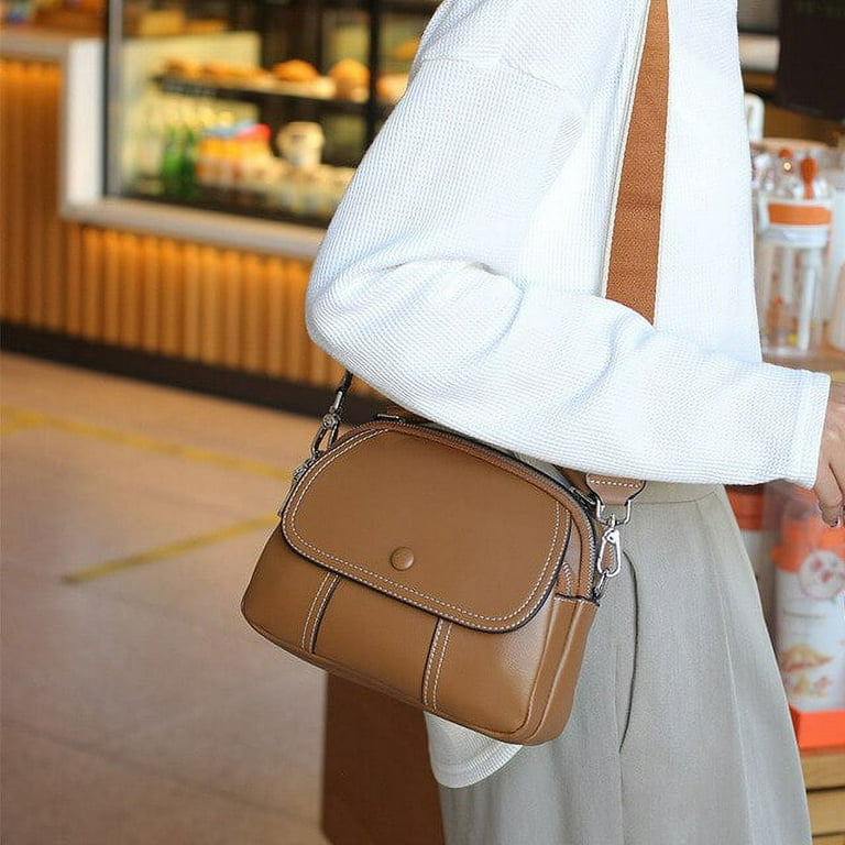 Cocopeaunt Womens Soft Leather Shoulder Bag