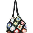 thumbnail image 1 of CoCopeaunt Crochet Tote Bag Aesthetic Boho Knitted Bag Floral Crochet Hobo Bag Purse Cute Fairycore Shoulder Bag for Women, 1 of 6