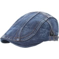 thumbnail image 1 of CoCopeaunt Denim Newsboy Cap for Women Men Retro Baseball Cap Sun Hat Blue Berets Comfy Lightweight Adjustable Outdoor, 1 of 6