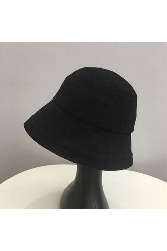 Designer Small Pure-Color Retro Fishermen’s Cap Fashion Women Spring And Summer Bucket Cap Personality Bell-Shaped Basin Cap
