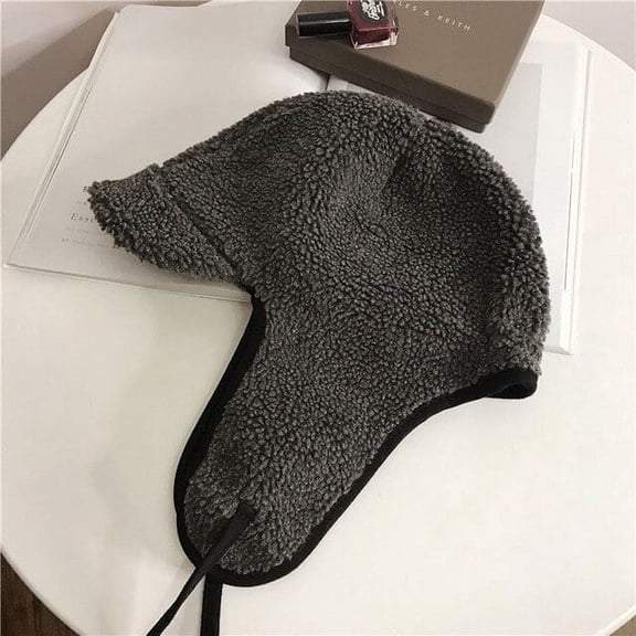 CoCopeaunt Fall And Winter Fashion, Lambswool Flying Hat, Lei Feng Hat, Ear Guard Hat, Cycling Hat, Baotou Hat