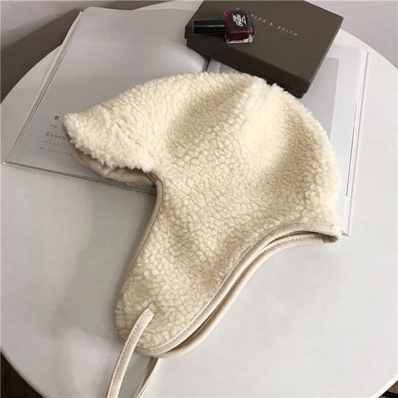 CoCopeaunt Fall And Winter Fashion, Lambswool Flying Hat, Lei Feng Hat, Ear Guard Hat, Cycling Hat, Baotou Hat