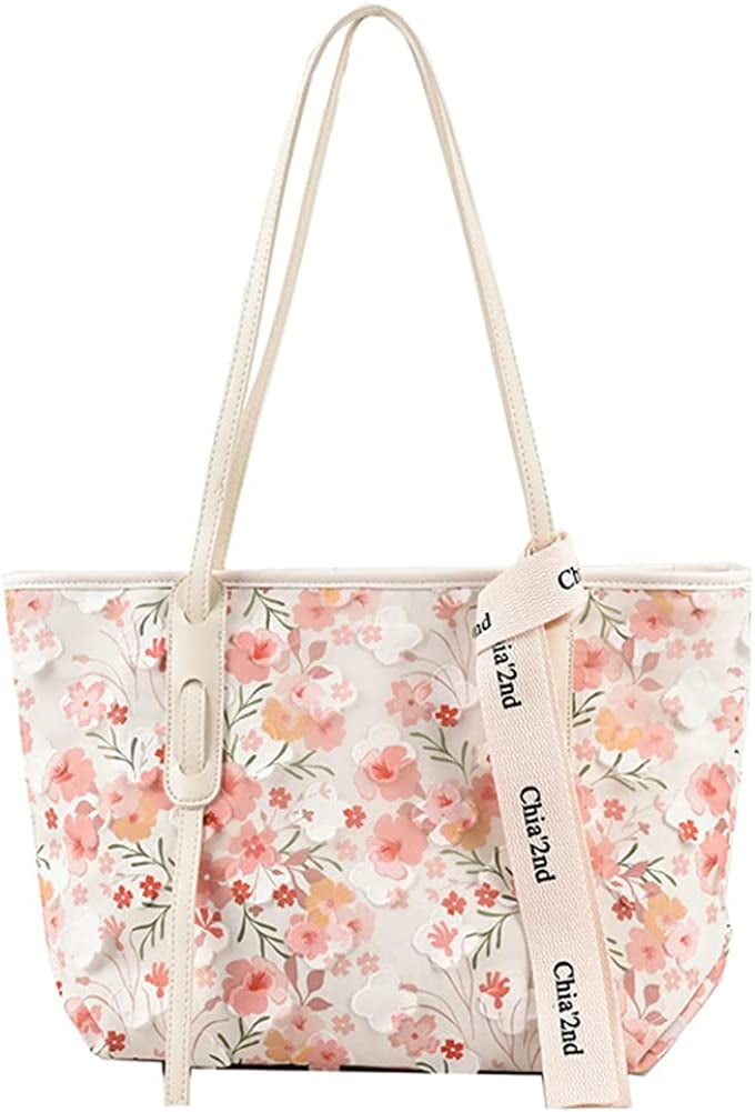 CoCopeaunt Luxury Handbags Women Bags Designer PU Leather Floral Tote Bag  Ladies Casual Flower Messenger Shoulder Bags sac Bolsos Mujer 