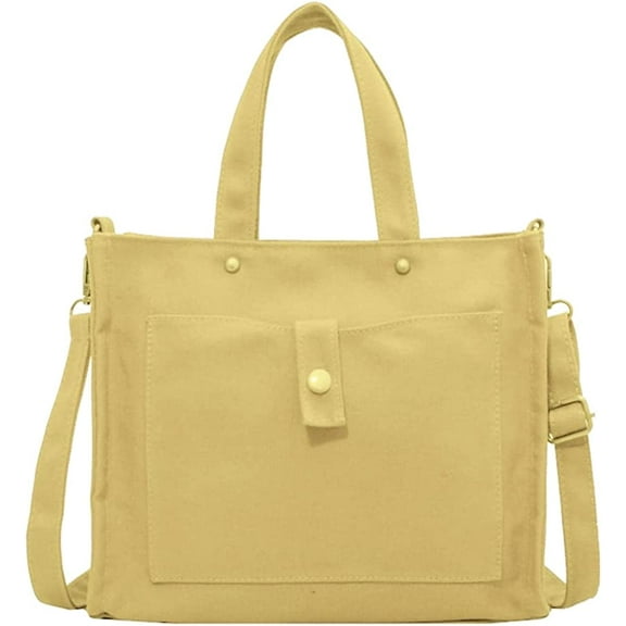 CoCopeaunt Fashion Canvas Shoulder Bag for Women Girls Large Vintage Tote Handbag Crossbody Bag