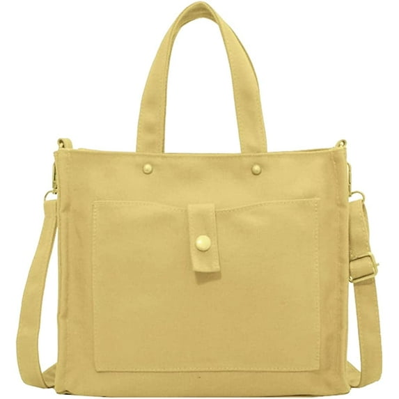 CoCopeaunt Fashion Canvas Shoulder Bag for Women Girls Large Vintage Tote Handbag Crossbody Bag