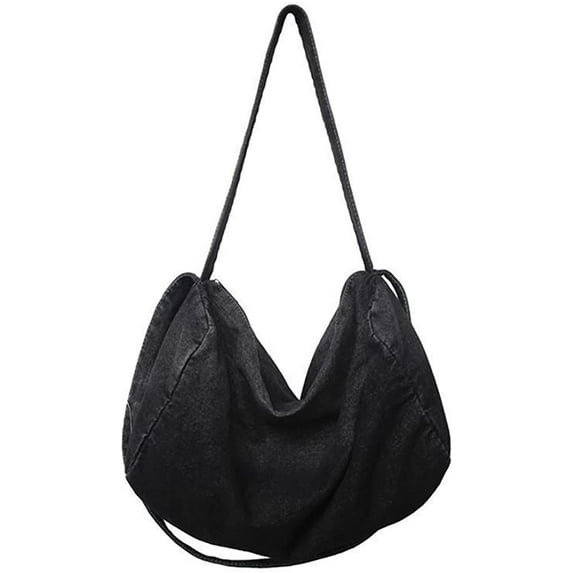 CoCopeaunt Fashion Denim Tote Shoulder Bag for Women Men Vintage Large Hobo Crossbody Bag