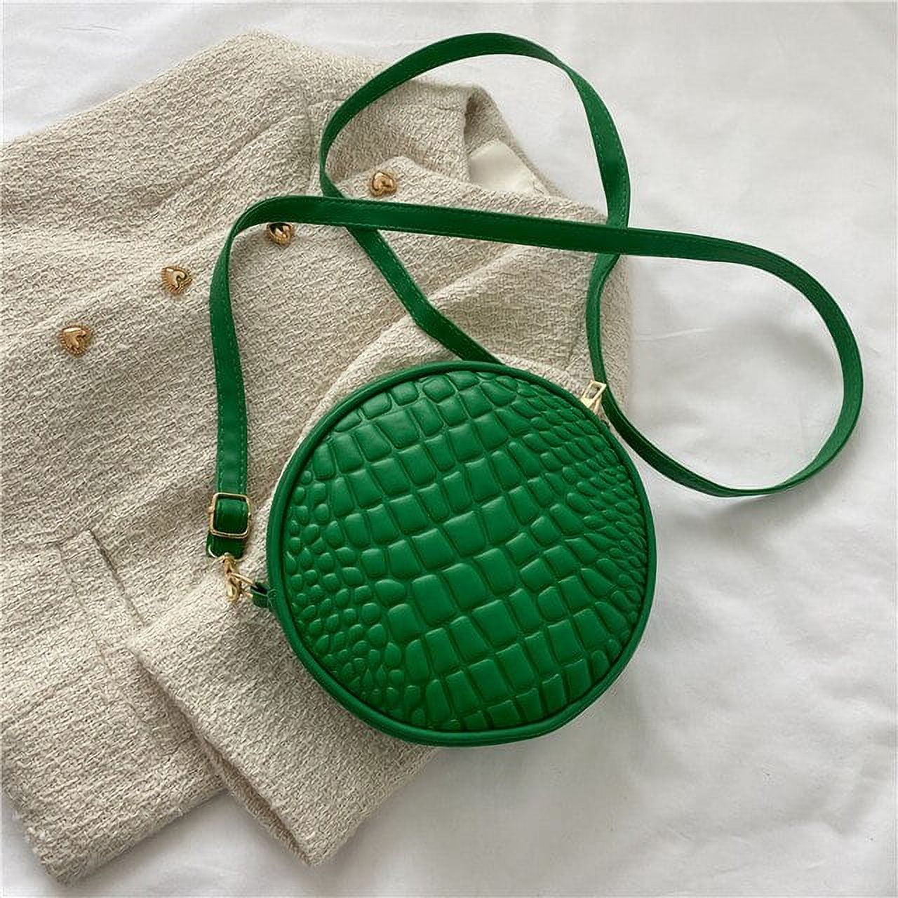 The Circle Handbag | Clutch Bag - Leather Clutch Hand Bag - Women Messenger  Bag with Circular Handle | Shoulder Bag | Crossbody Bag