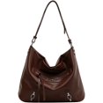 thumbnail image 1 of CoCopeaunt Fashion Tassel PU Leather Shoulder Bag for Women Casual Vintage Hobo Handbag Purse, 1 of 4