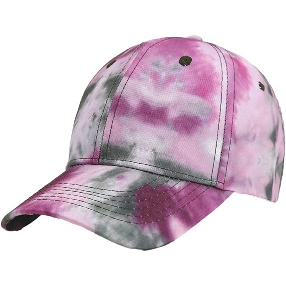 CoCopeaunt Fashion Tie-dye Baseball Cap for Women Men Trendy Colorful Soft Cotton Adjustable Hats Outdoor Summmer Winter