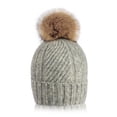 thumbnail image 1 of CoCopeaunt Female Students Fall And Winter Wool Cap, Wool Ball Plus Velvet Fashion Fashion Warm Knit Cap, 1 of 6