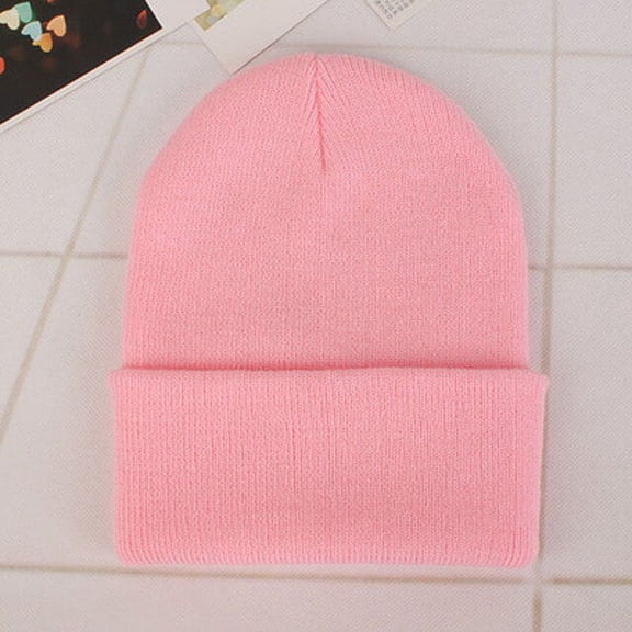 CoCopeaunt Fluorescent Cap Acrylic Wool Cap Men And Women Lovers Autumn And Winter Knit Pullover Cap