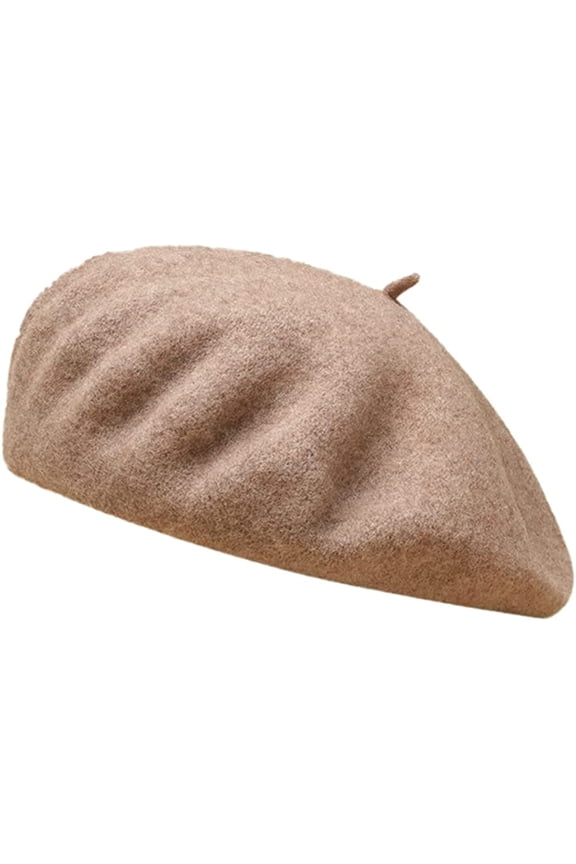 French Wool Beret Hat Fashionable Chic Casual Warm Cap Girls Ladies Retro Artist Painter Hat