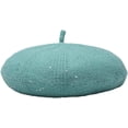 thumbnail image 1 of CoCopeaunt French Wool Beret Hat Women Winter Casual Warm Cap Girls Ladies Retro Artist Painter Hat with Sequins, 1 of 7