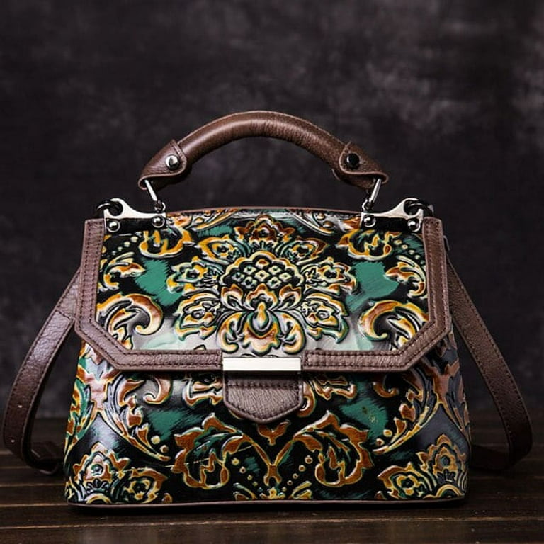 Cocopeaunt Women's Luxury Handmade Leather Handbag