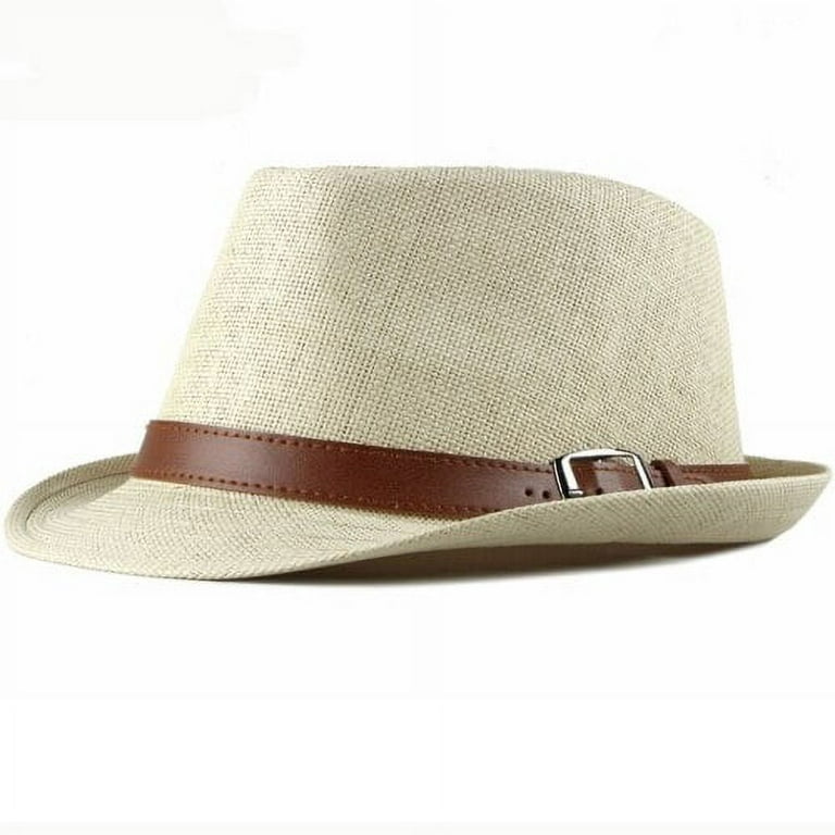 CoCopeaunt HT2490 Summer Hats for Men Beach Hat Vintage Short Brim