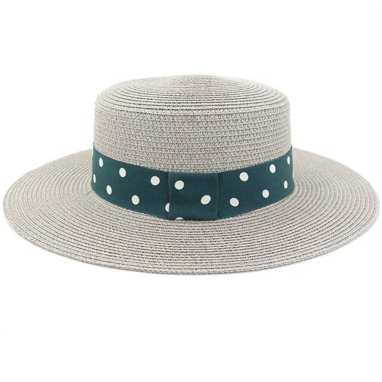 CoCopeaunt HT3643 New Summer Womens Boater Beach Hat Wide Brim Female Casual Panama Hat Lady