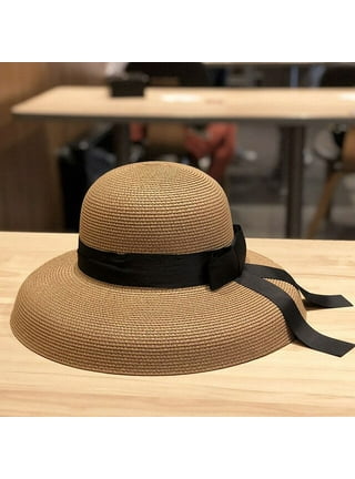 Straw Bow Visor — Holiday