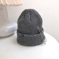 thumbnail image 1 of CoCopeaunt Hat Women Autumn And Winter Circular Pins Street Hip-Hop Wool CAP, Worn-Edge Melon Skin Knit Cap Mens Cool Hat, 1 of 6