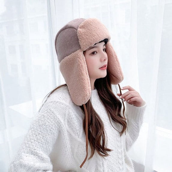 CoCopeaunt Hats, Men And Women, Winter Lovers, Lei Feng Hats, Northeast, Warm Skiing, Biking, Earmuffs, Lambskin, Fedora Hats