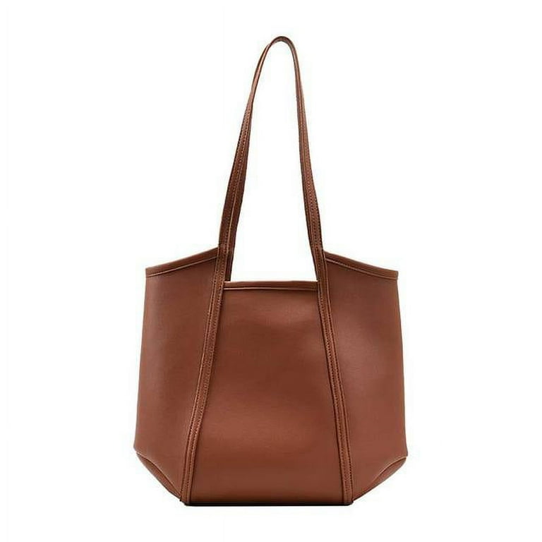 CoCopeaunt High Quality Vintage Solid Pu Leather Shoulder Bag for Women Luxury Design Crossbody Bag Large Capacity Ladies Office Handbag