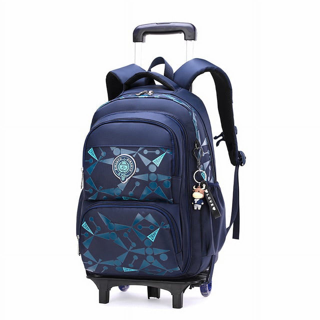 CoCopeaunt Highcapacity Detachable Children Rolling School Bags
