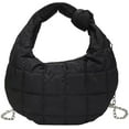 thumbnail image 1 of CoCopeaunt Hobo Bag Fashion Padded Cotton Chain Shoulder Bag Women Small Crossbody Handbag, 1 of 7